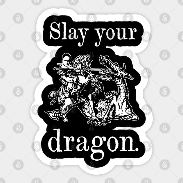 Jordan Peterson "Slay Your Dragon" Sticker by CultureClashClothing